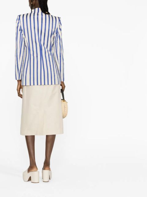 Vivienne Westwood striped cotton blazer - Neutrals