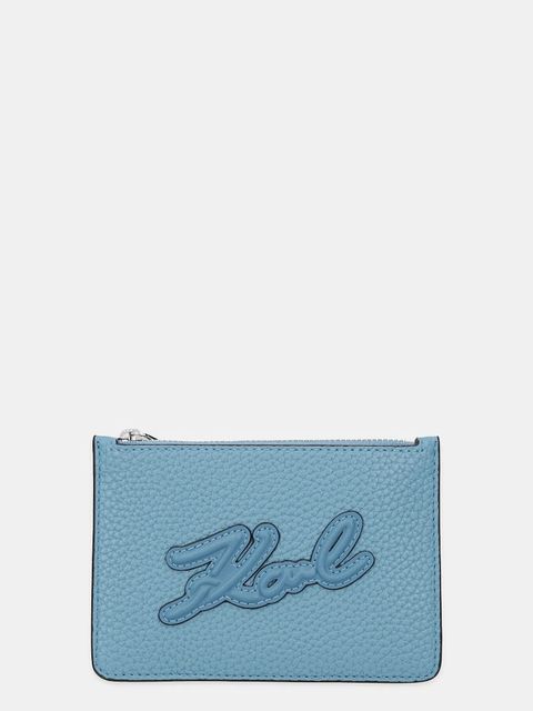 Karl Lagerfeld portfel K/SKUARE damski kolor niebieski A1W32052 - zdjęcie produktu nr 1