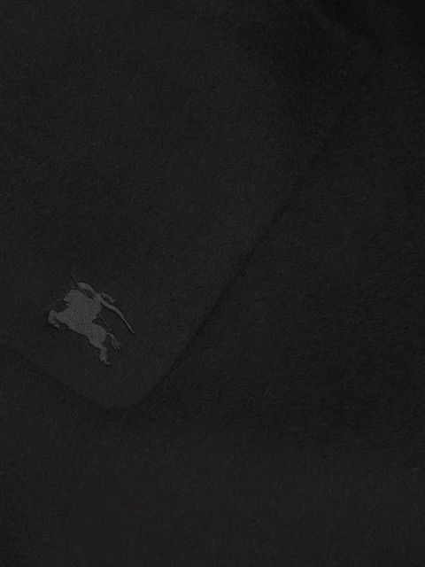 Burberry check-pattern embroidered-logo cape - Black - zdjęcie produktu nr 2