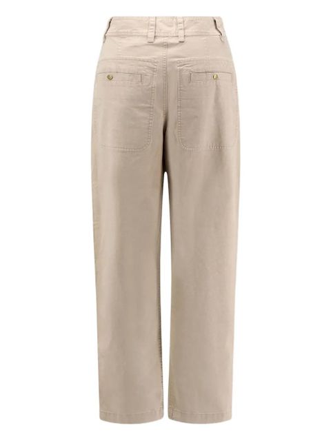 MARANT ÉTOILE cotton trousers - Neutrals - zdjęcie produktu nr 2