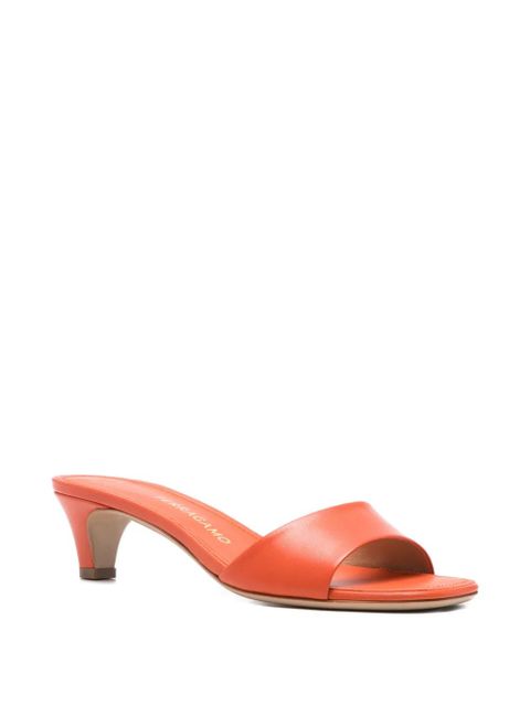 Ferragamo low heeled slip-on sandals - Orange - zdjęcie produktu nr 2