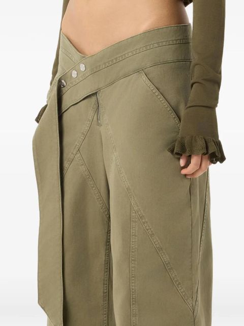 Blumarine panelled trousers - Green
