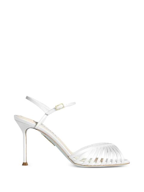 Aquazzura Hold Me white sandals