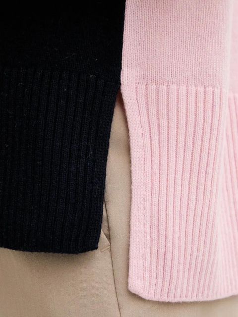 Barbour colour block roll-neck sweater - Blue