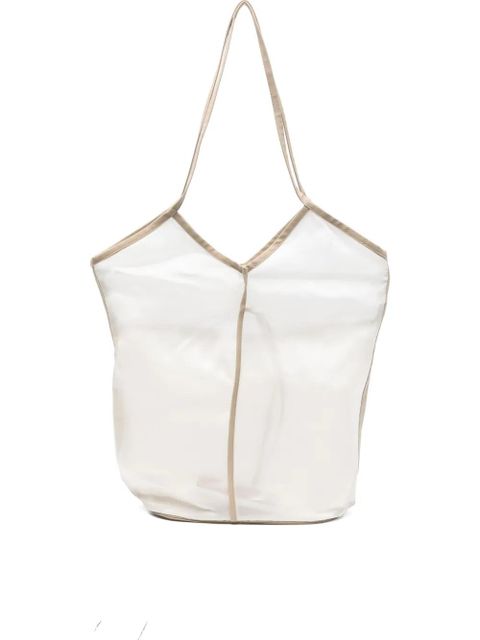 Hereu double-handle tote bag - Neutrals