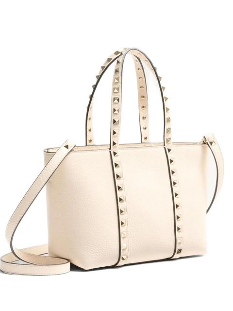 Valentino Garavani small Rockstud tote bag - Neutrals