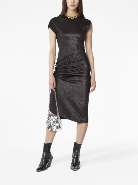 Rabanne mini Sparkle layered bag - Silver