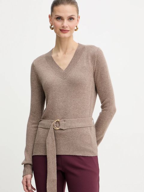 Marciano by Guess sweter z dodatkiem wełny AFRAH damski kolor brązowy lekki 5BGR23 5893Z - zdjęcie produktu nr 1