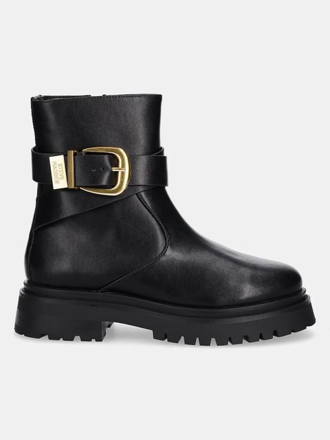 Steve Madden botki skórzane Lexs damskie kolor czarny na platformie 11003593