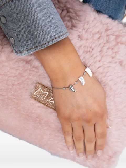 Marni crystal-embellished charm bracelet - Silver