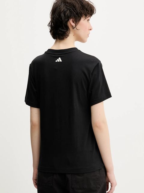 adidas t-shirt bawełniany x Farm Rio damski kolor czarny JV8609 - zdjęcie produktu nr 2