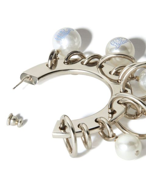 PUCCI Hoop earrings - Silver - zdjęcie produktu nr 2