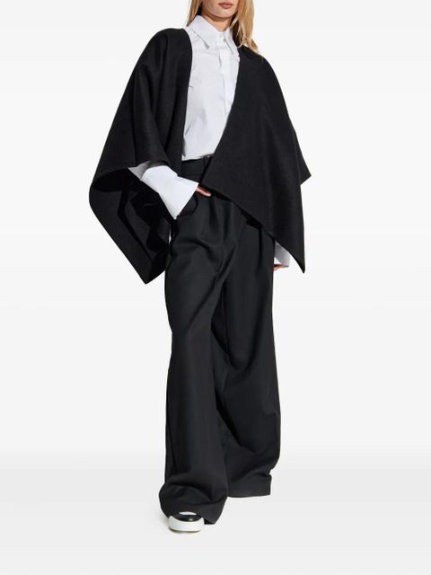 Max Mara Serra draped cape - Black