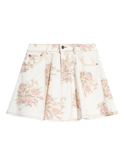 GANNI floral skirt - White - zdjęcie produktu nr 1
