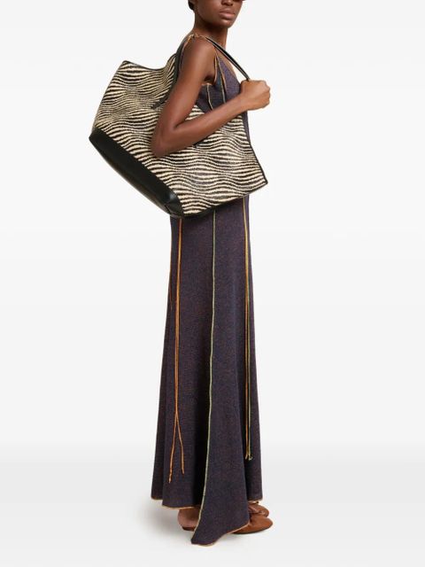 Marni tie-strap knitted maxi dress - Blue - zdjęcie produktu nr 2