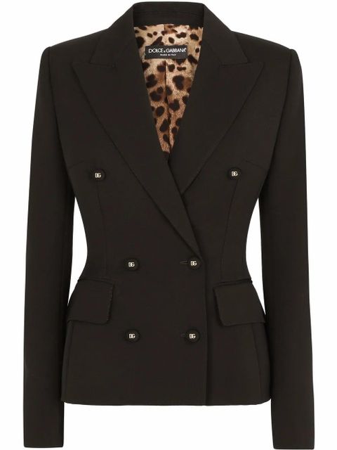 Dolce & Gabbana Dolce double-breasted wool blazer - Black - zdjęcie produktu nr 1