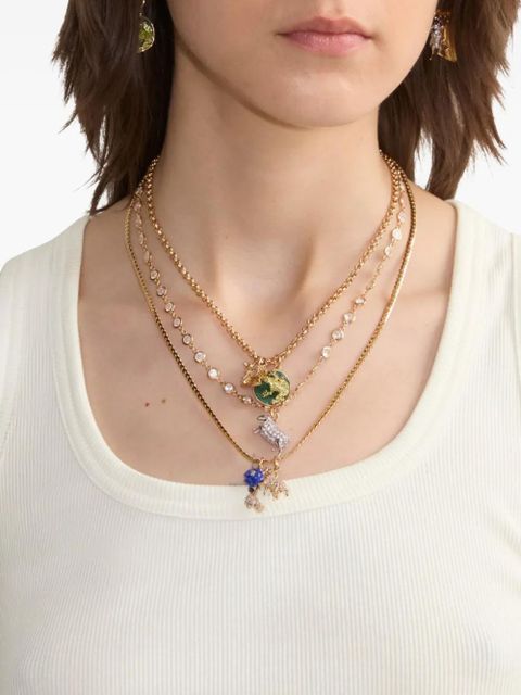 Burberry triple-layer charm necklace - Gold - zdjęcie produktu nr 2