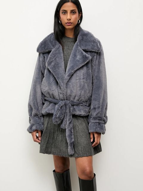 Answear.LAB kurtka kolor szary przejściowa