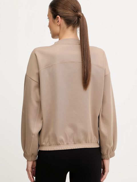 adidas Performance bluza do jogi Motion damska kolor beżowy gładka JM4490 - zdjęcie produktu nr 2