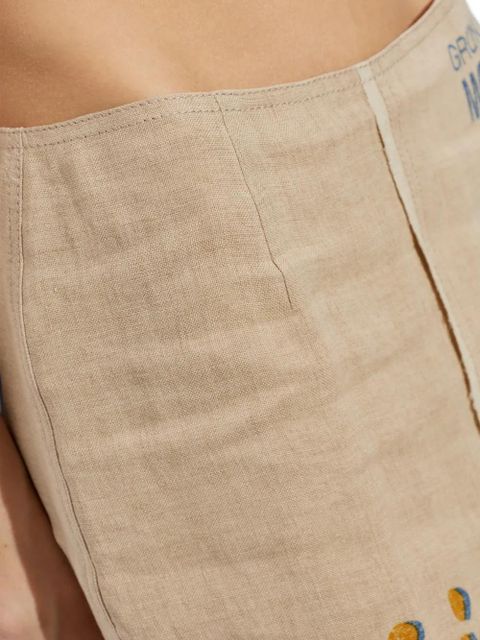 Moschino printed midi skirt - Neutrals