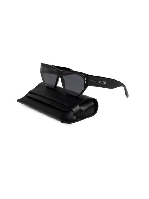Isabel Marant Eyewear geometric-frame sunglasses - Black