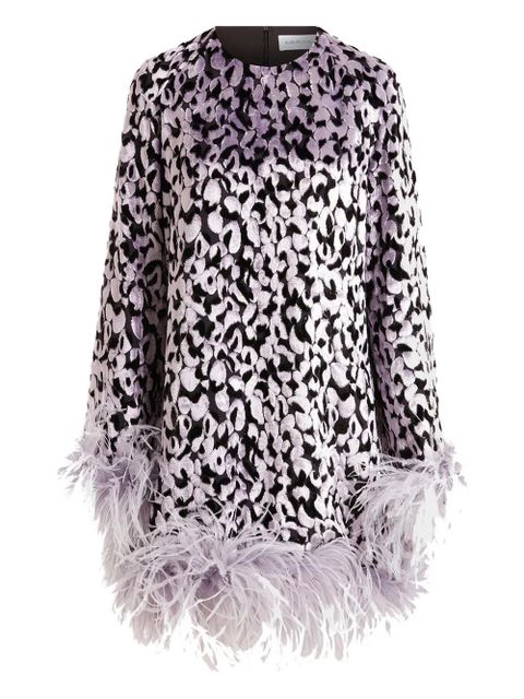 16Arlington Hodi devoré feather mini dress - Purple - zdjęcie produktu nr 1