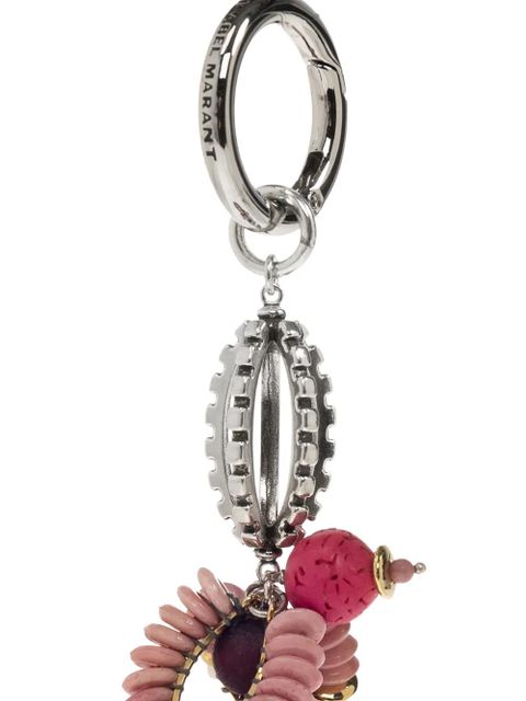 ISABEL MARANT beaded-embellishment keyring - Silver