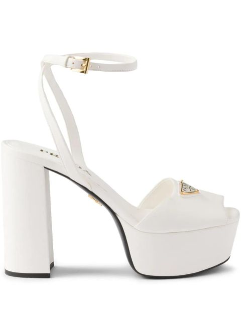 Prada platform leather sandals - White - zdjęcie produktu nr 1
