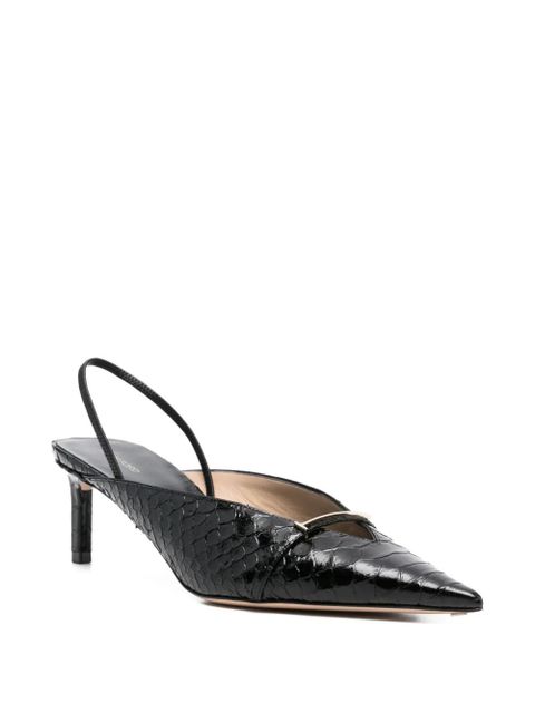 TOM FORD sling-back leather pumps - Black - zdjęcie produktu nr 2