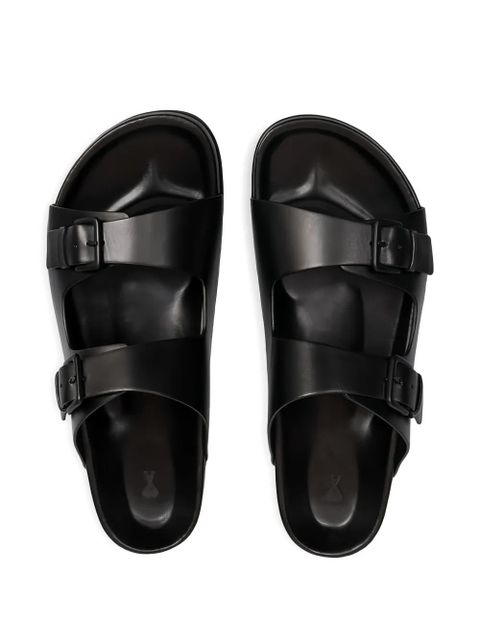 AMI Paris buckle-strap sandals - Black