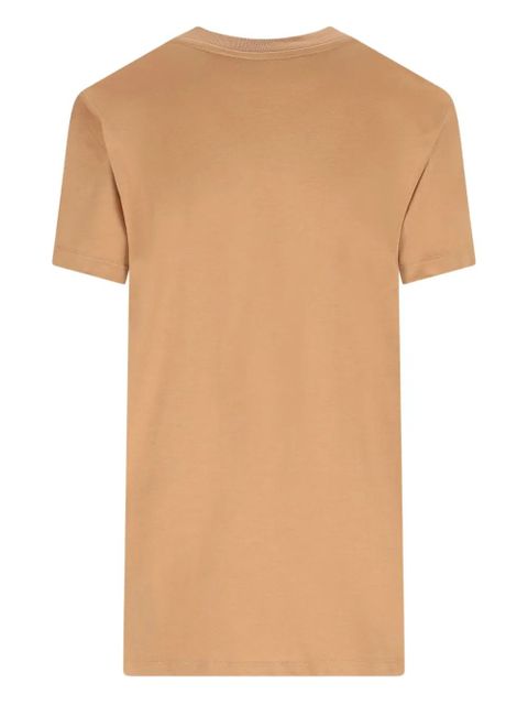 Max Mara logo-embroidered cotton T-shirt - Brown - zdjęcie produktu nr 2