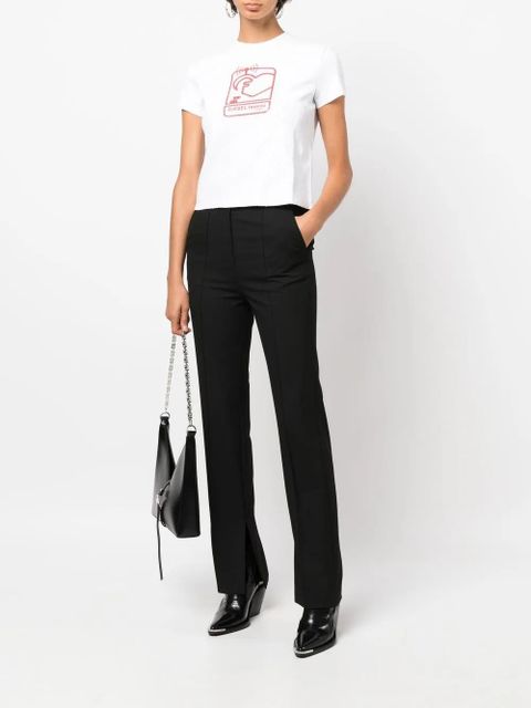 Diesel sequin-embellished logo-print T-shirt - White - zdjęcie produktu nr 2