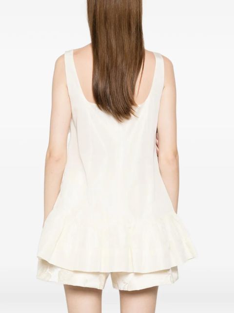 Simone Rocha rosette peplum top - Neutrals
