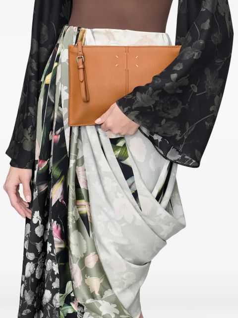 Maison Margiela stitch-detail leather pouch - Brown - zdjęcie produktu nr 2