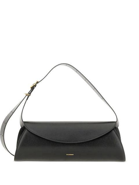 Jil Sander adjustable leather shoulder bag - Black - zdjęcie produktu nr 1