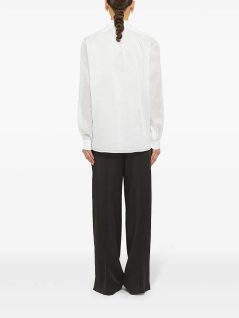 Jil Sander pleated cotton shirt - White