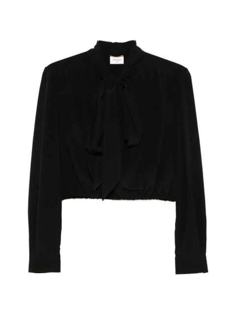 Saint Laurent tie blouse - Black - zdjęcie produktu nr 1