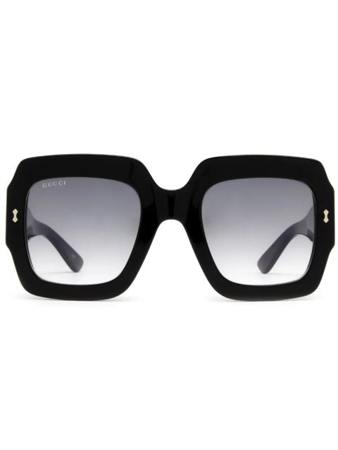 Gucci Eyewear oversize-frame sunglasses - Black - zdjęcie produktu nr 1