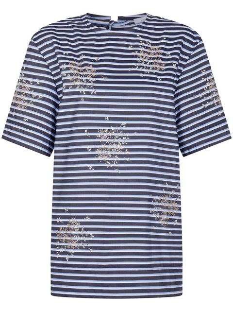 Rabanne striped T-shirt - Blue - zdjęcie produktu nr 1