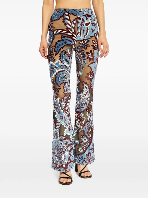 ETRO floral patterned trousers - Blue - zdjęcie produktu nr 2