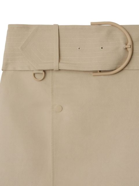 Burberry wrap canvas skirt - Neutrals