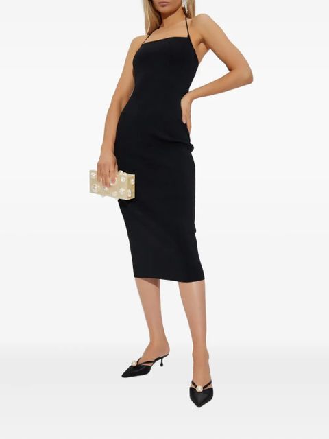 Cult Gaia halterneck ribbed midi dress - Black - zdjęcie produktu nr 2