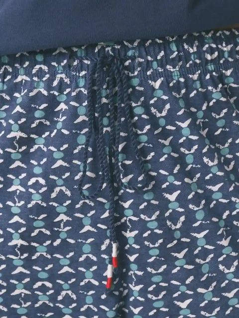 women'secret piżama bawełniana damska kolor granatowy bawełniana 3132101