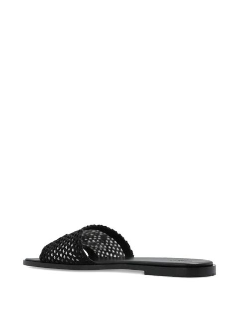 Chloé crochet-effect flat sandals - Black - zdjęcie produktu nr 2