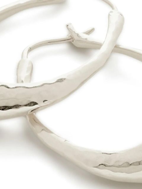 Monica Vinader Deia medium hoop earrings - Silver