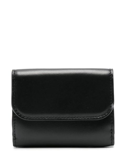 Chloé embroidered-logo leather wallet - Black - zdjęcie produktu nr 2