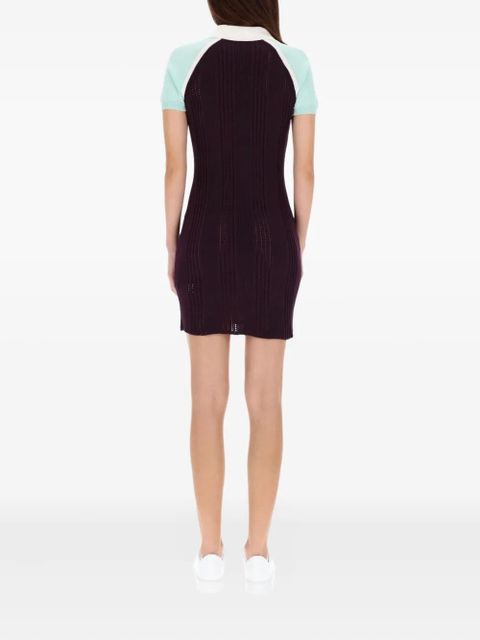 Casablanca polo logo dress - Purple