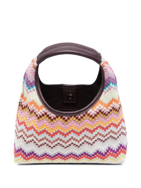Missoni Raschel zigzag-pattern tote bag - Neutrals