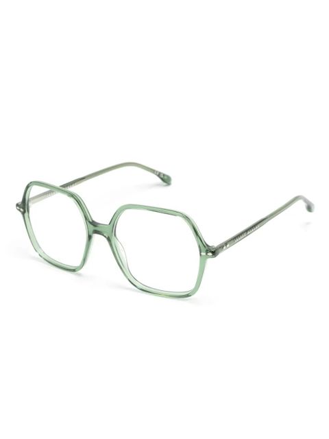 Isabel Marant Eyewear square-frame glasses - Green - zdjęcie produktu nr 2