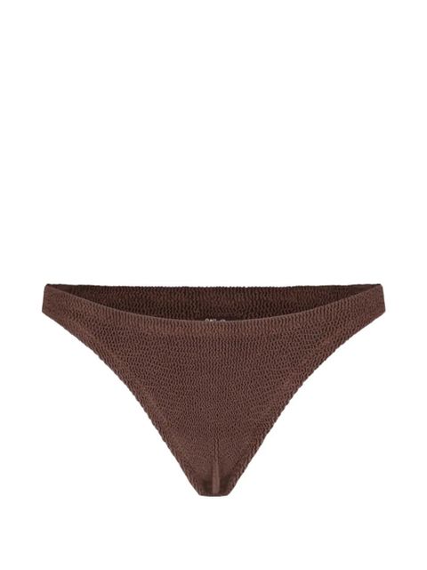 MC2 Saint Barth Yulia Naomi smocked bikini bottoms - Brown - zdjęcie produktu nr 1